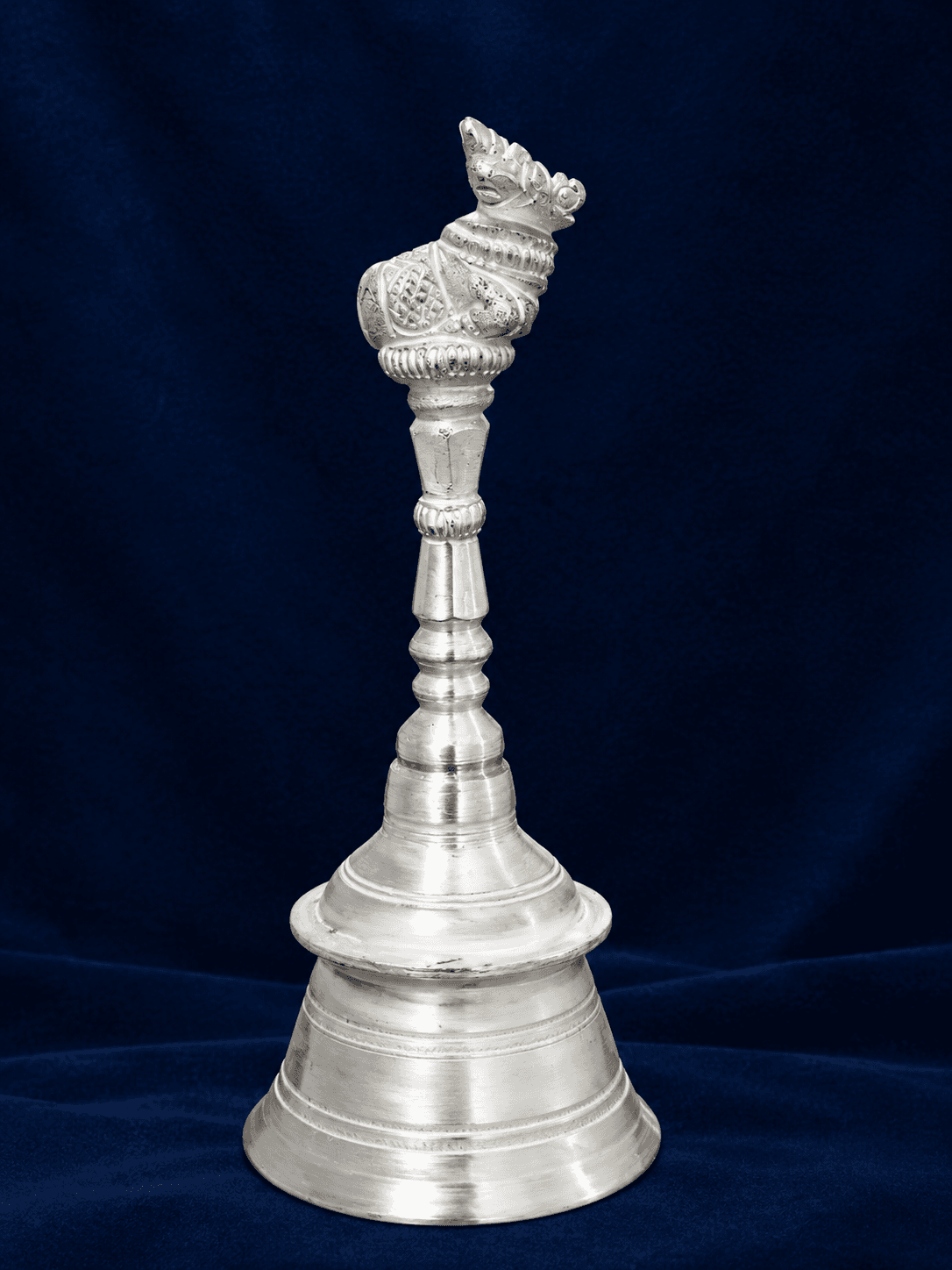 Ceremonial Silver Mani (Pooja Bell)